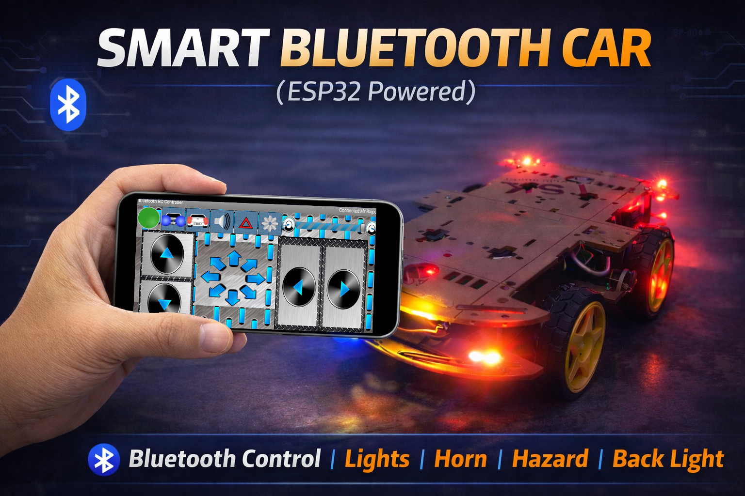 Bluetooth Controlled Car ESP32